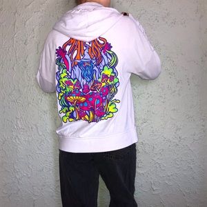 ZUMIEZ A-LAB Magic Fungi White Hoodie